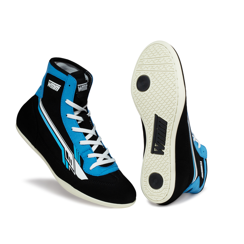 WMM Blue Wrestling Shoes™ – New Generation